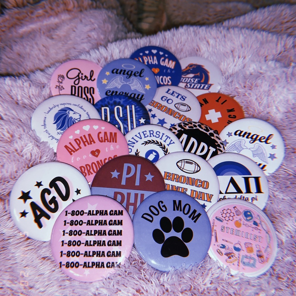 college, sorority, event buttons - Picture 5 of 6